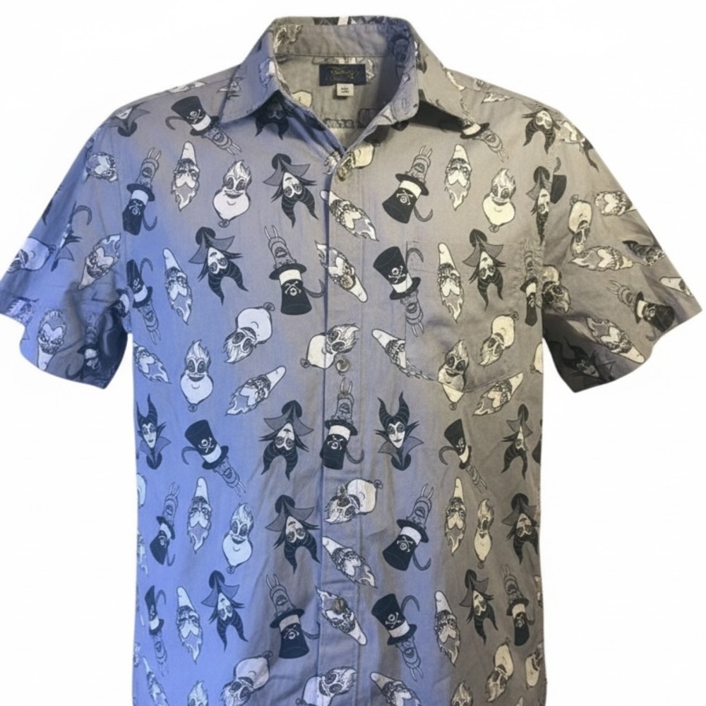 NWT Disney parks Men's Villains Button Down Shirt -S